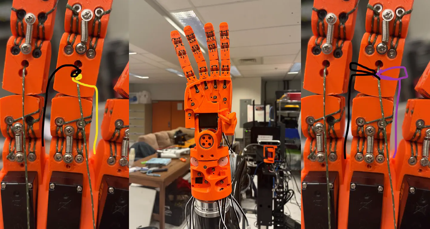 One DexAloha finger exploded view