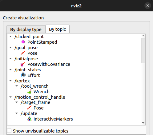 Interactive marker control in RViz