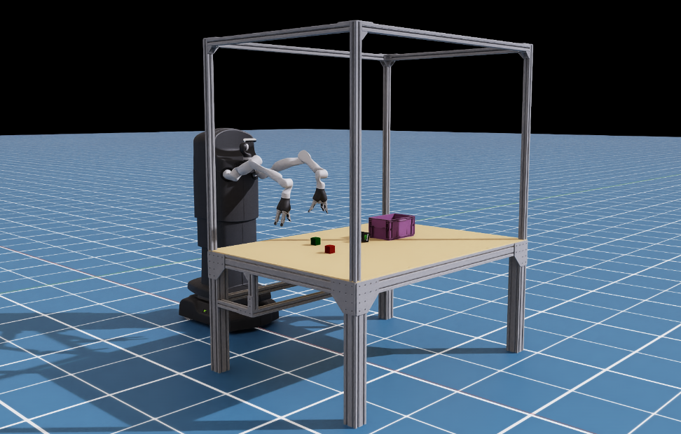 MOVO and Jaco arms running inside Isaac Sim